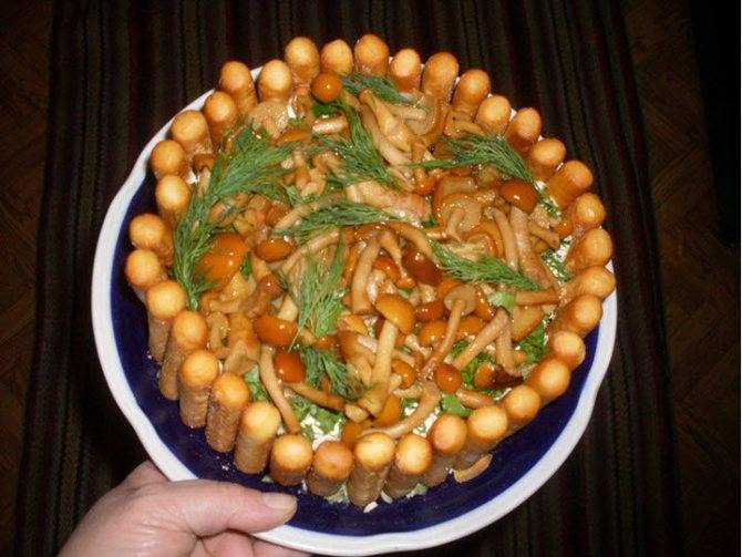 Салат грибная полянка с шампиньонами рецепт с фото