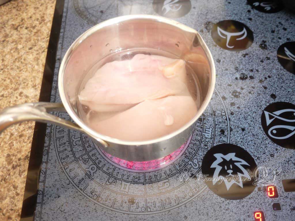 Салат с фасолью и грибами