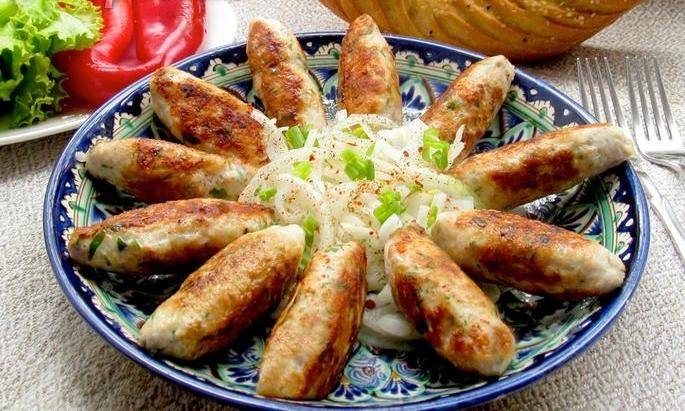 Люля кебаб из куриного фарша в духовке