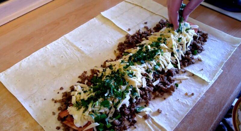 Готовим вкусный завтрак из лаваша