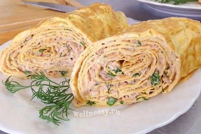 Рулет из омлета