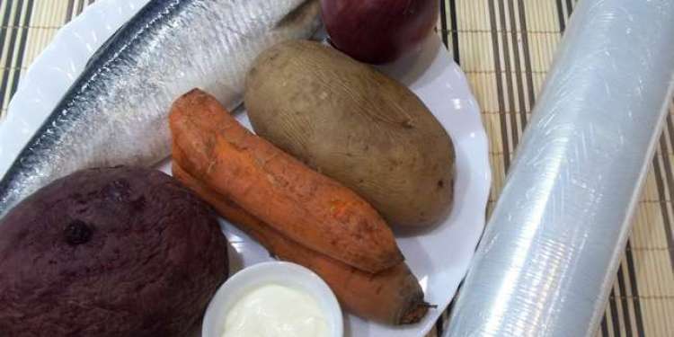 Рыба, запечённая под шубой в духовке