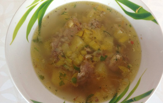 Классическая шурпа из свинины