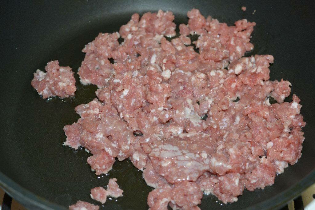 Тушеная капуста с фаршем