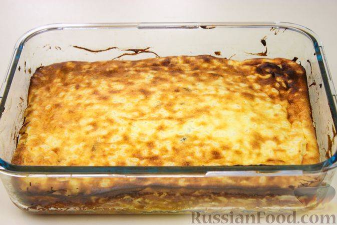 Рисовая запеканка с яблоками в мультиварке
