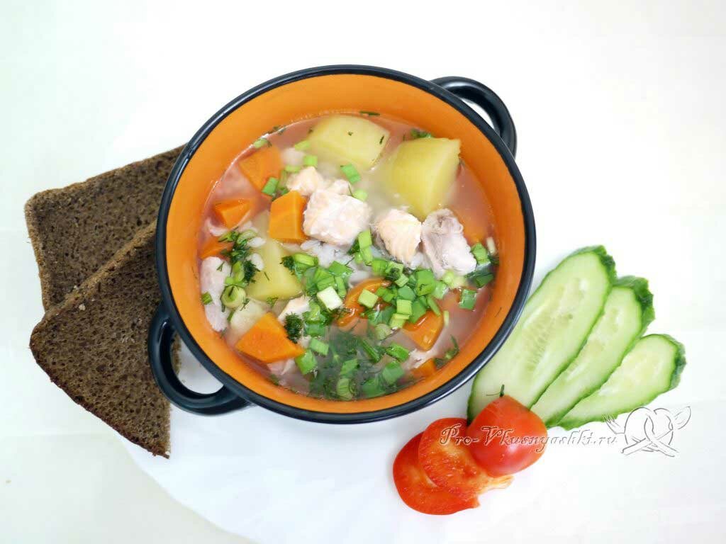 Уха из семги