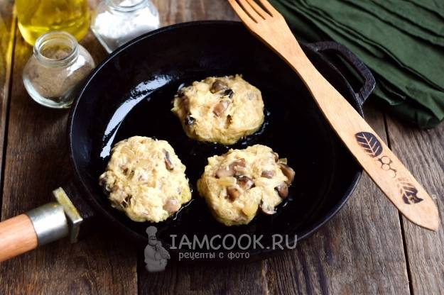 Картофельные драники с грибами