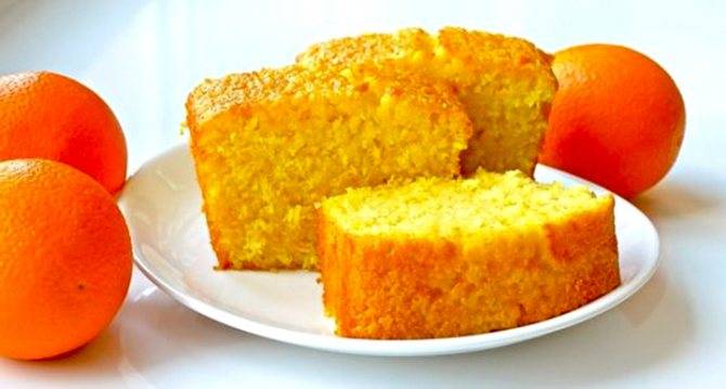 Апельсиновый кекс с сушеной клюквой