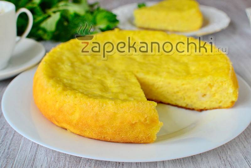 Рисовая запеканка с яблоками в мультиварке
