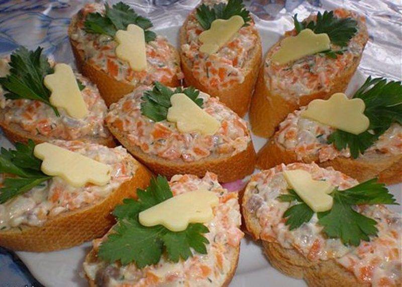 Закуски на праздничный стол