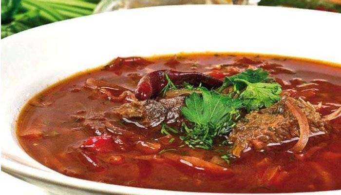 Борщ с мясом