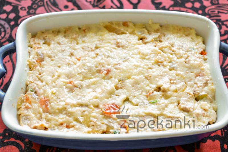 Запеканка из баклажанов с мясом в духовке