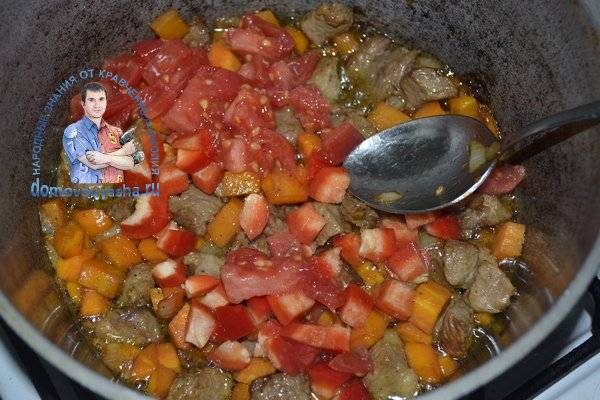 Мясо по-купечески в духовке