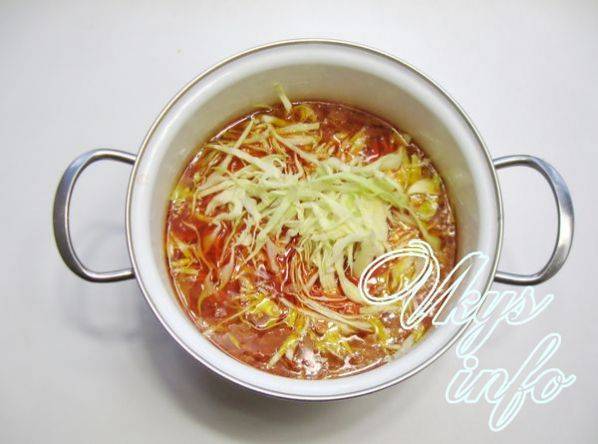Борщ с фасолью