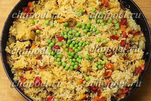 Как приготовить рис с овощами