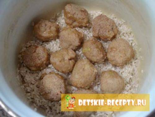 Фрикадельки с рисом рецепт