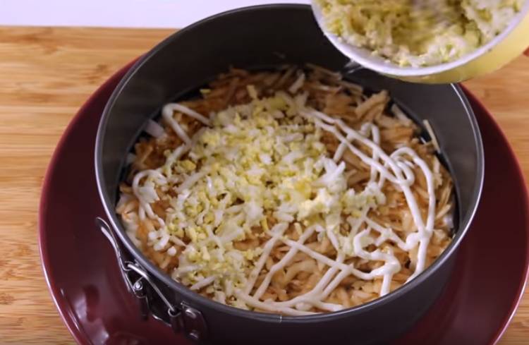 Французский салатик с курицей