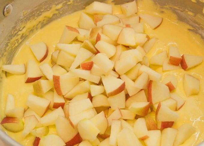 Пирог «шарлотка» с яблоками и бананом