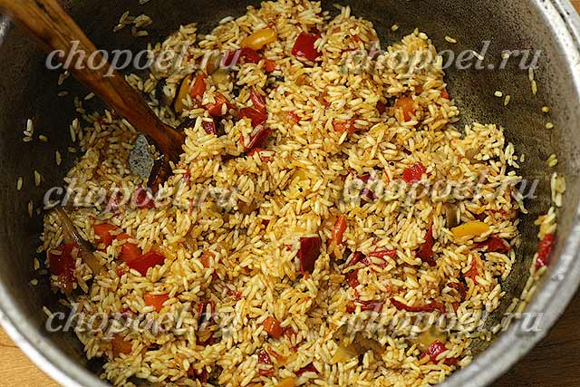 Как приготовить рис с овощами