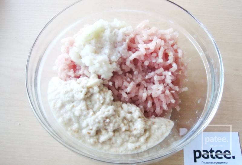 Котлеты куриные с грибами