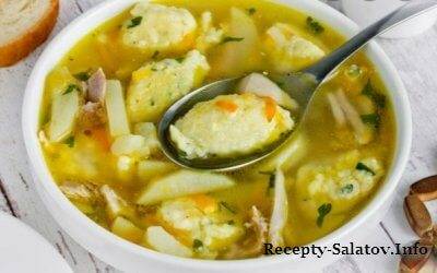 Домашняя лапша с курицей