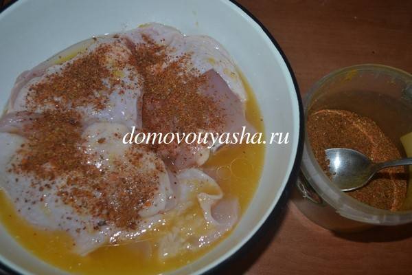 Курица запеченная с апельсинами в духовке