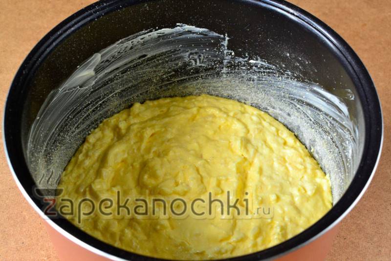 Рисовая запеканка с яблоками в мультиварке