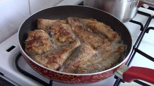 Хек, жареный в кляре