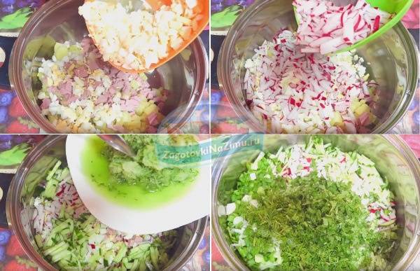 Вкусные рецепты классической окрошки на квасе