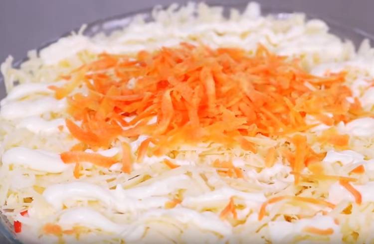 Салат с крабовым мясом