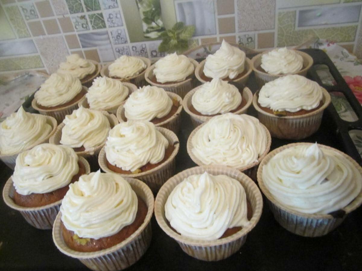 Тыквенный кекс с апельсиновой помадкой