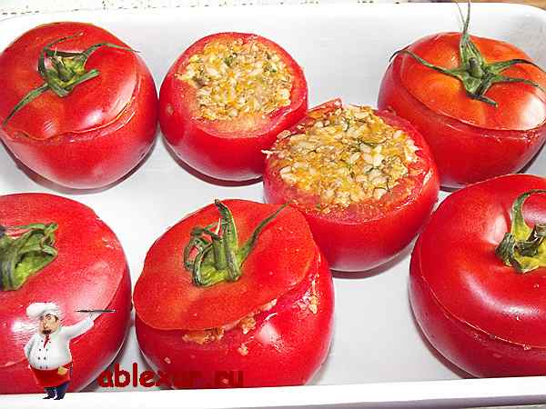 Фаршированные помидоры в духовке с мясным фаршем