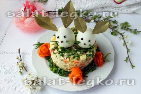 Салат ночь с курицей