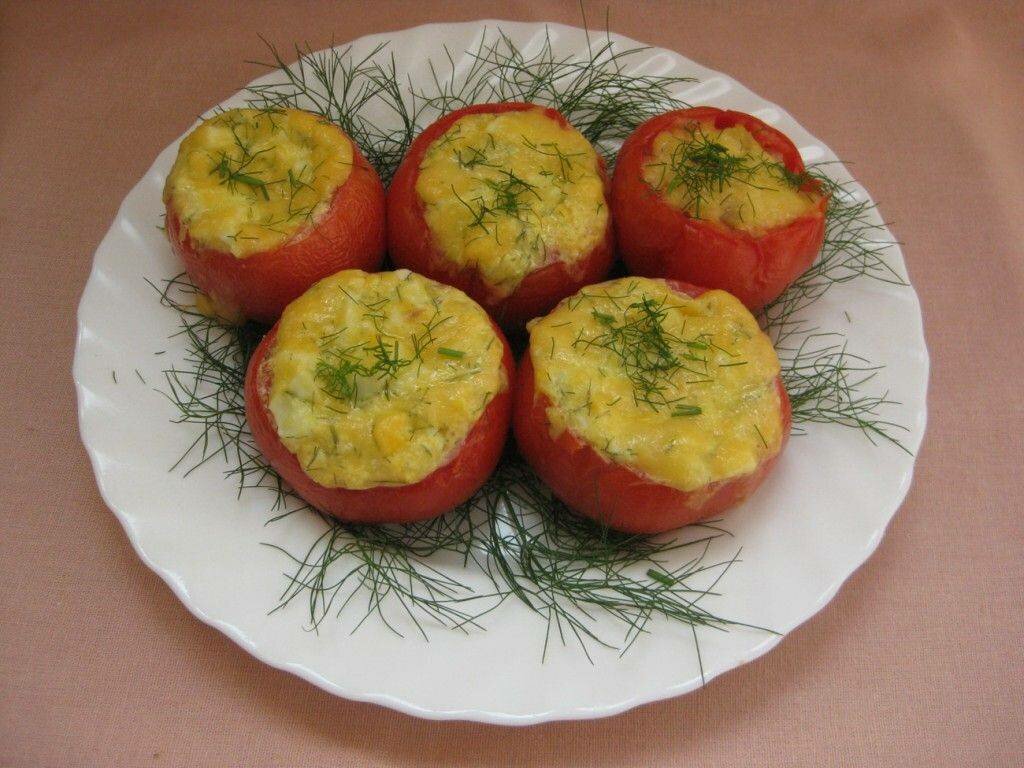 Фаршированные помидоры в духовке с мясным фаршем