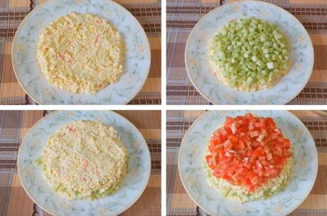 Салаты с крабовыми палочками