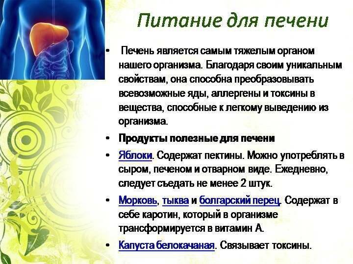 Диета при циррозе печени