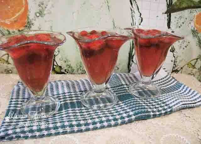 Желе из ягод с желатином