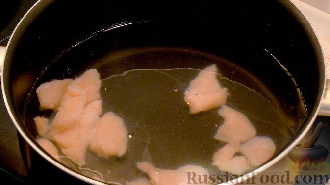 Сливочный суп с курицей