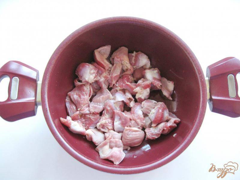 Вкусные тушеные куриные желудки