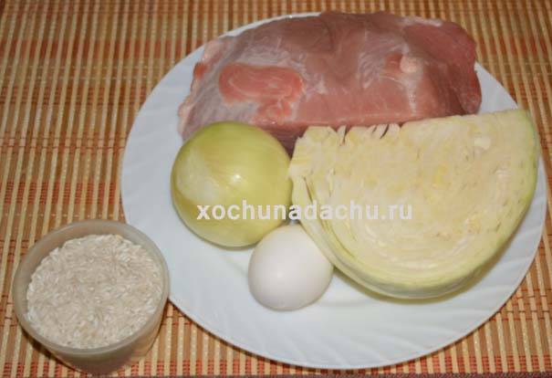 Голубцы с мясом и рисом