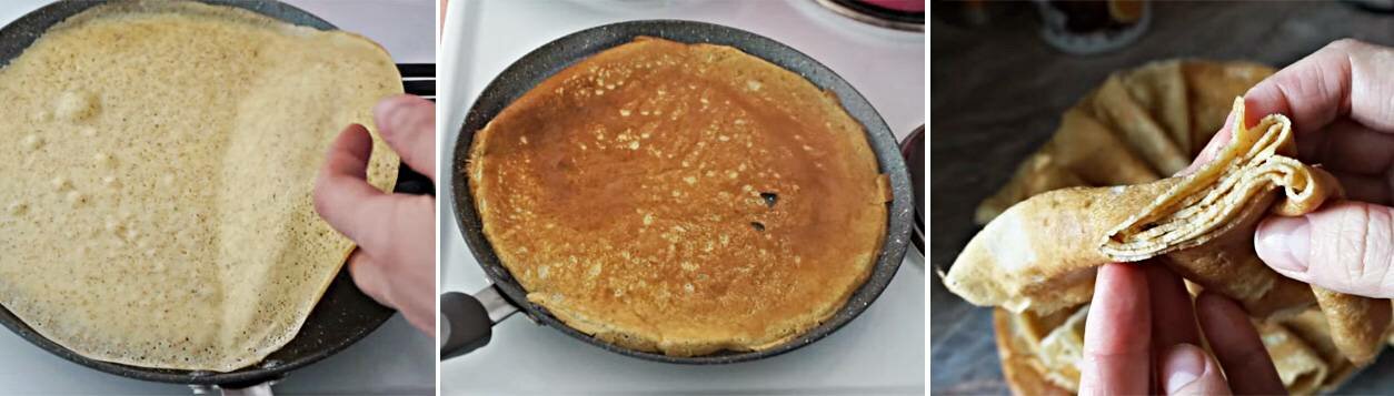 Пошаговый рецепт приготовления овсяных блинов с фото