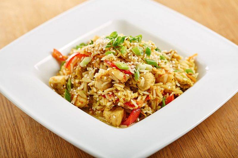 Как приготовить рис с овощами