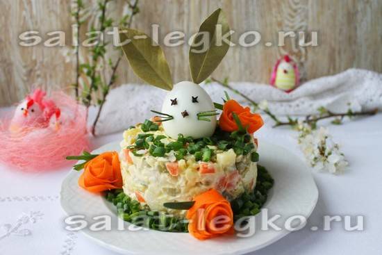 Салат ночь с курицей