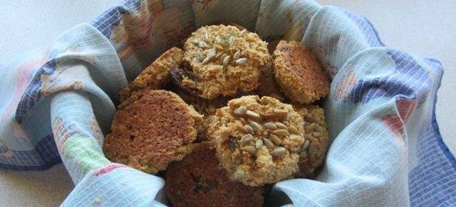 Морковное постное печенье