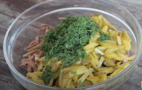 Салаты из говяжьего сердца