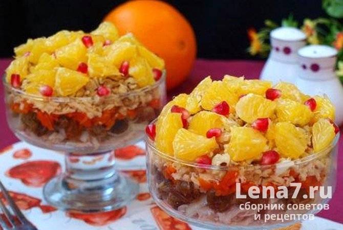 Французский салатик с курицей