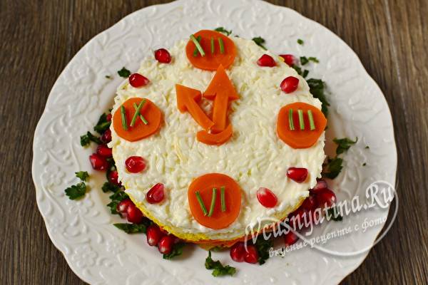 Салаты рыбой горячего копчения: пошаговые фото-рецепты