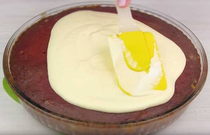 Говяжья печень с картошкой и сыром в духовке
