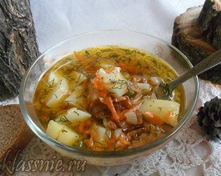 Рецепт вкусного супа со свежими лисичками