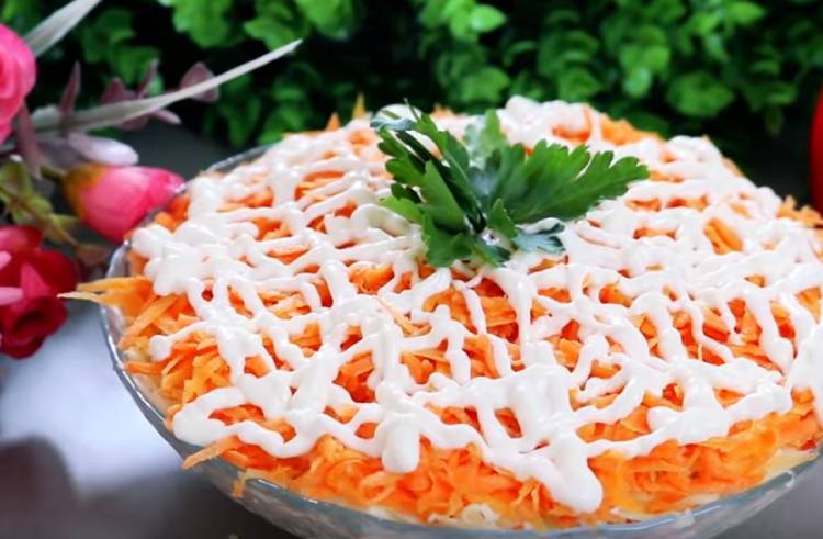 Салат с крабовым мясом